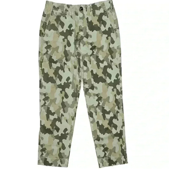 Gap Straight Khaki High Rise camouflage never worn size 4 - Picture 1 of 7